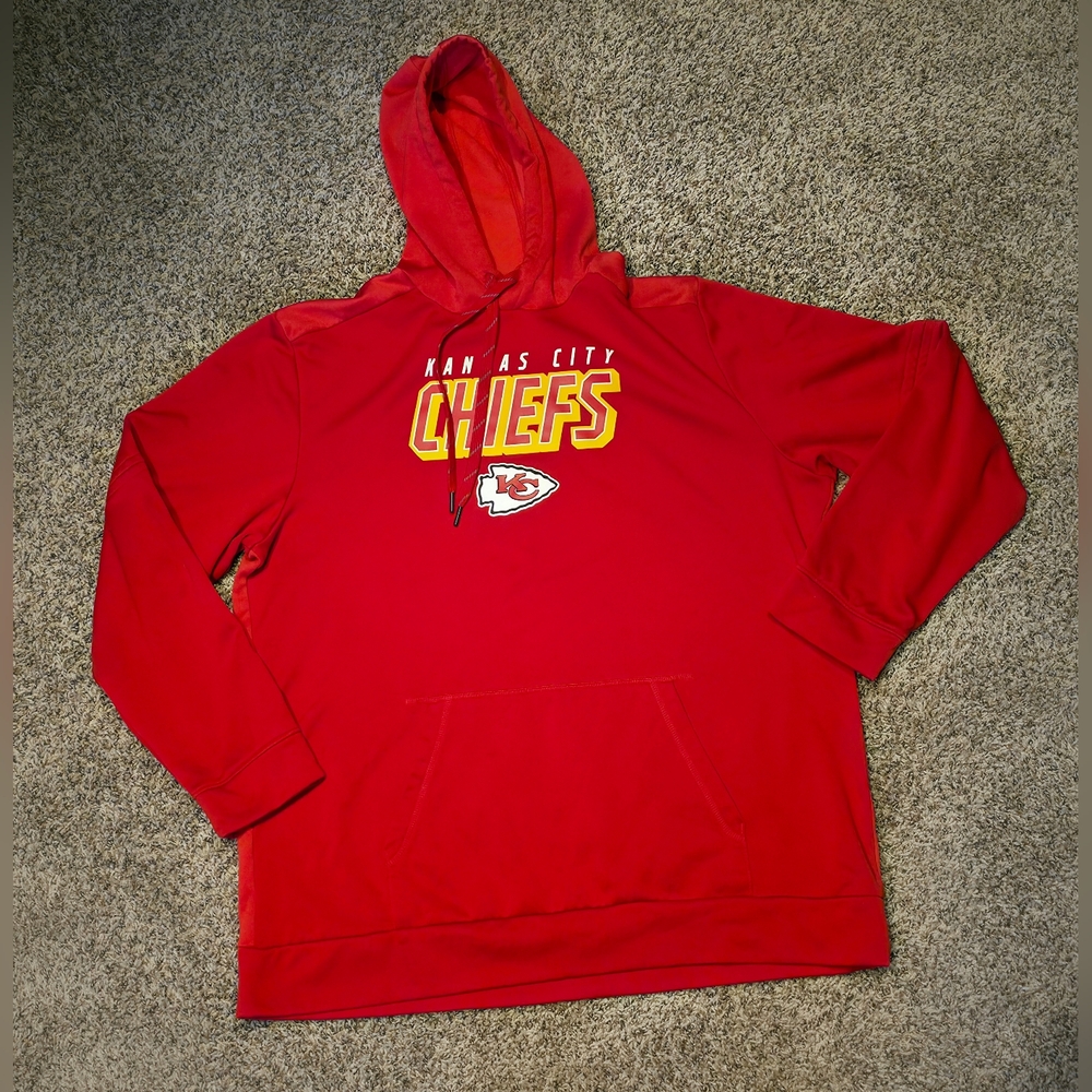 Mens Red Kansas City Chiefs NFL Hoodie 2XL